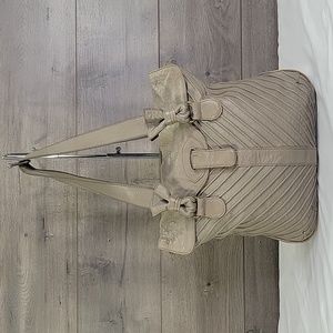 Elegant Tan leather shoulder bag by Lucky Penny